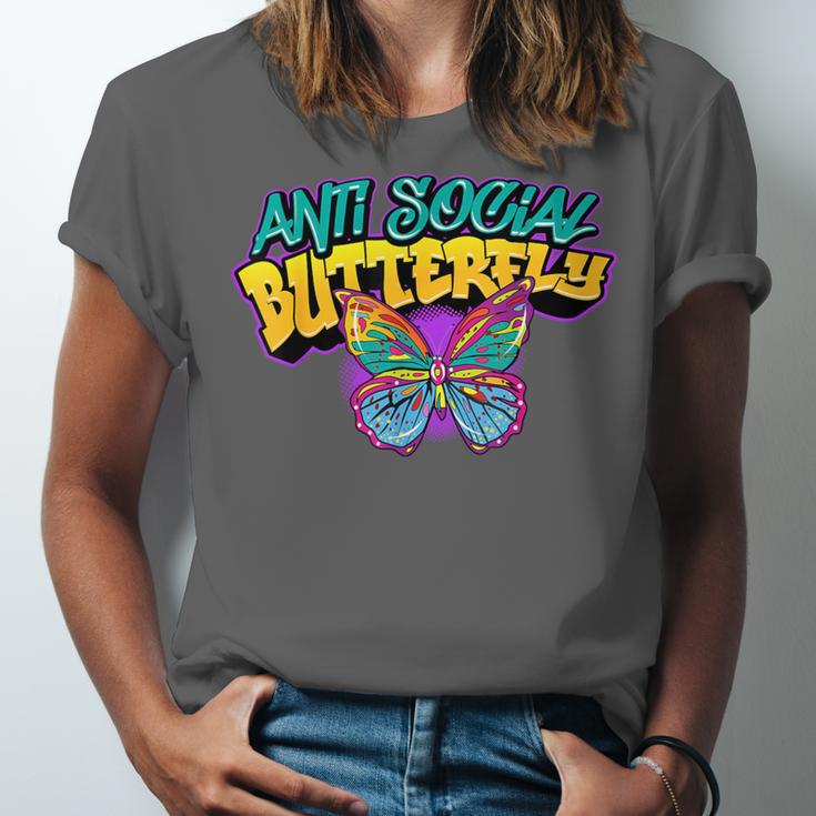 Antisocial Butterfly Shirts For Introvert Unisex Jersey T-Shirt Antisocial Butterfly Shirts For Introvert Unisex Jersey T-Shirt