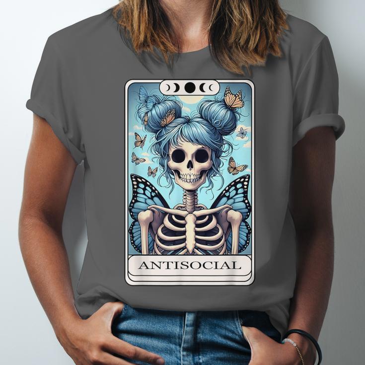Antisocial Butterfly Tarot Card Introvert Women Stay Home Unisex Jersey T-Shirt Antisocial Butterfly Tarot Card Introvert Women Stay Home Unisex Jersey T-Shirt