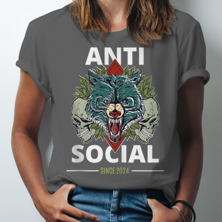 Antisocial Introvert I Like Being Alone Unisex Jersey T-Shirt Antisocial Introvert I Like Being Alone Unisex Jersey T-Shirt