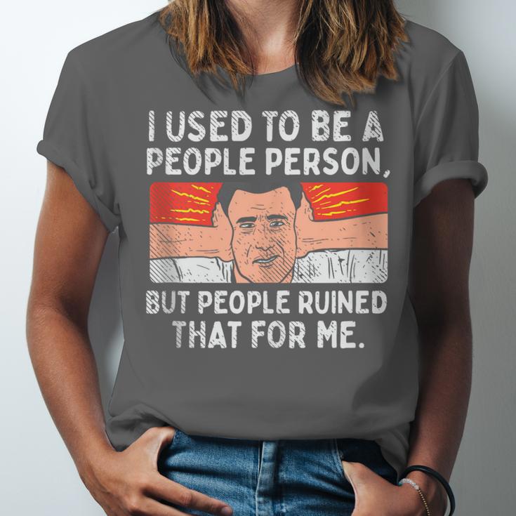 Antisocial Not A People Person Socially Selective Introvert Unisex Jersey T-Shirt