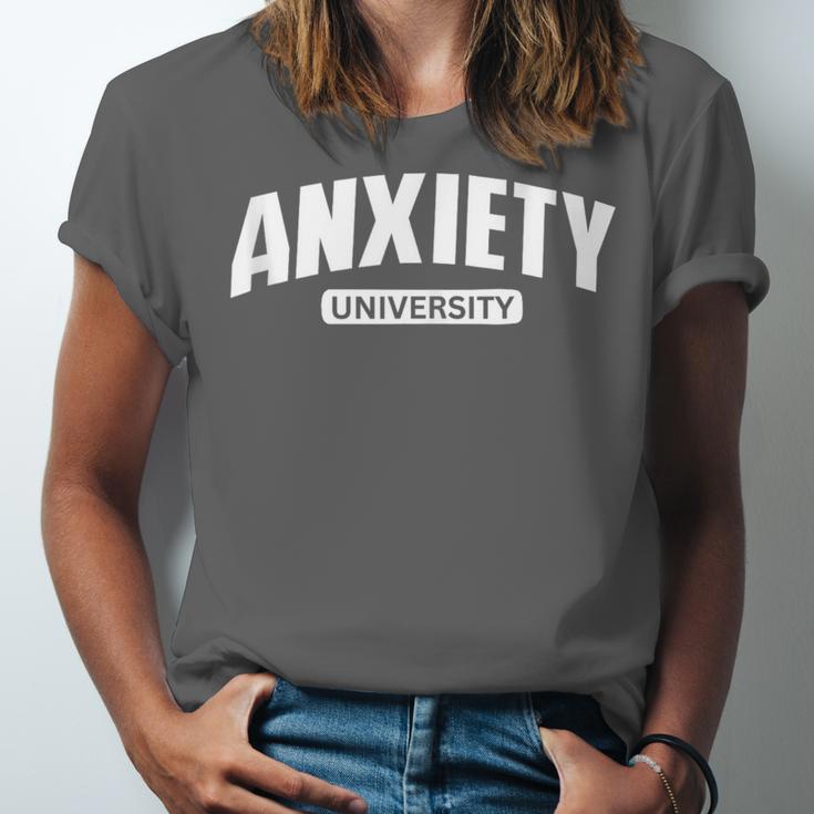 Anxiety University Anxious Introvert Tee Unisex Jersey T-Shirt