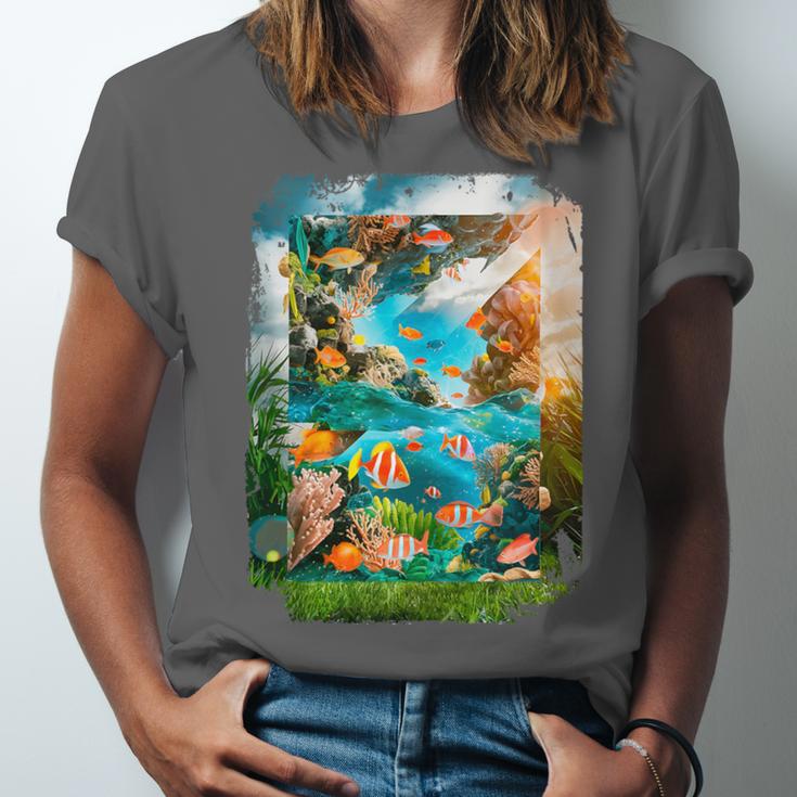 Aqua In The Skies Frutiger Aero Unisex Jersey T-Shirt