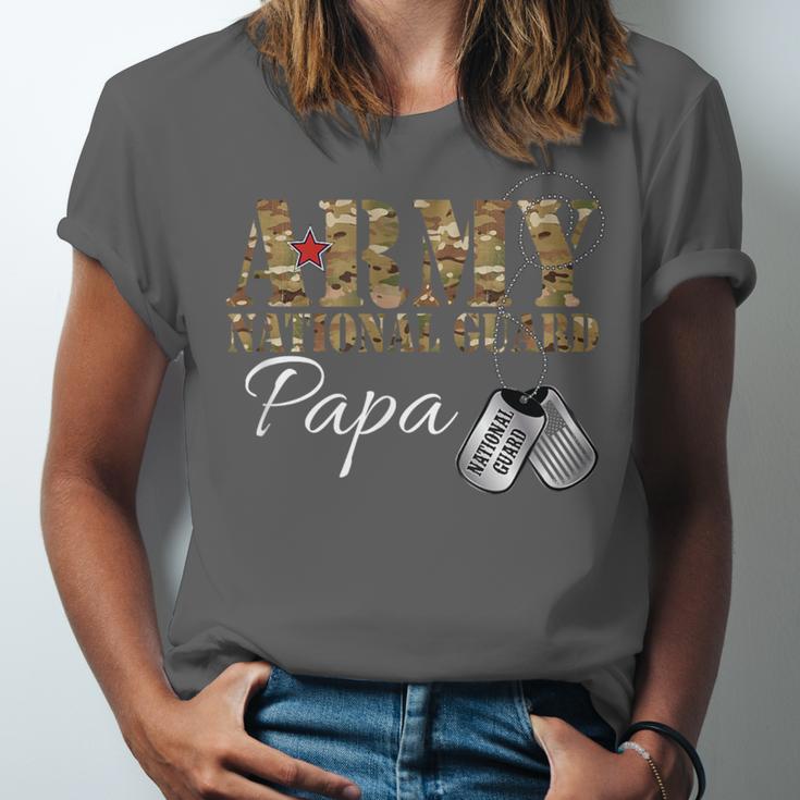 Army National Guard Papa Army National Guard Graduation Papa Unisex Jersey T-Shirt