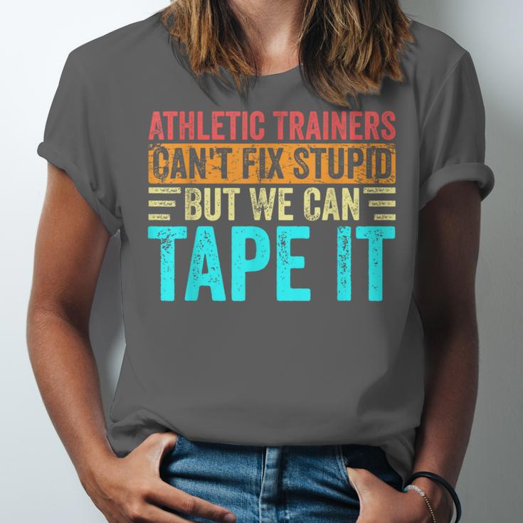 Athletic Trainers Fix Stupid Sports Graduation Vintage Unisex Jersey T-Shirt