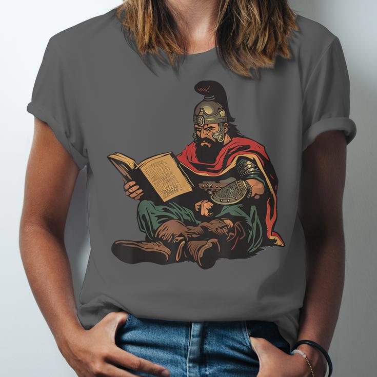Attila The Hun Reading A Book Unisex Jersey T-Shirt