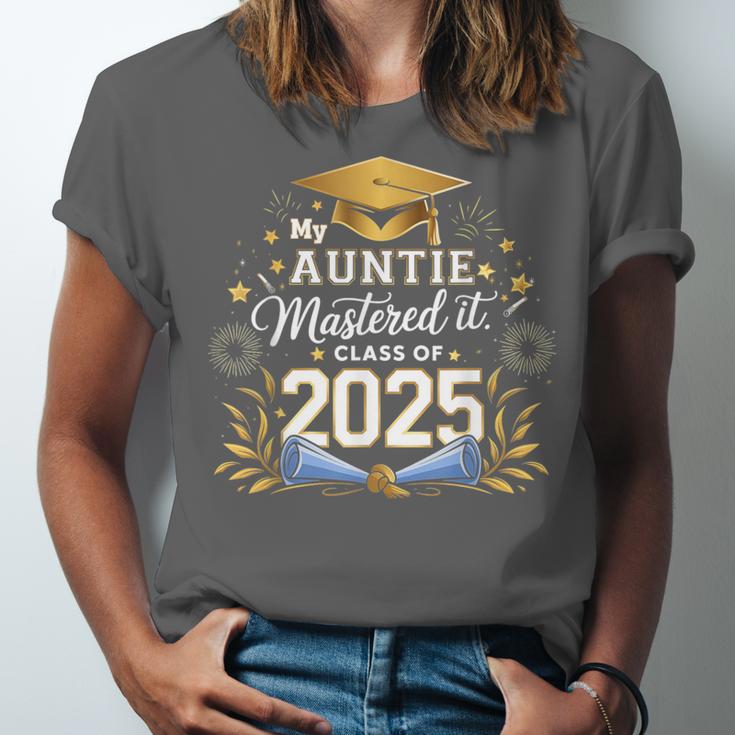 My Auntie Mastered It Class Of 2025 Masters Graduation Unisex Jersey T-Shirt