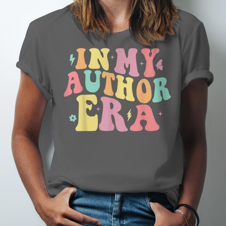 In My Author Era Writer Reading Writing Book Author Unisex Jersey T-Shirt
