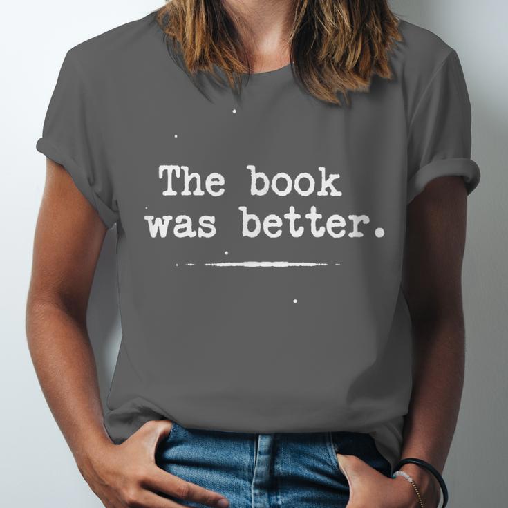 Author Typewriter The Book Was Better Unisex Jersey T-Shirt Author Typewriter The Book Was Better Unisex Jersey T-Shirt