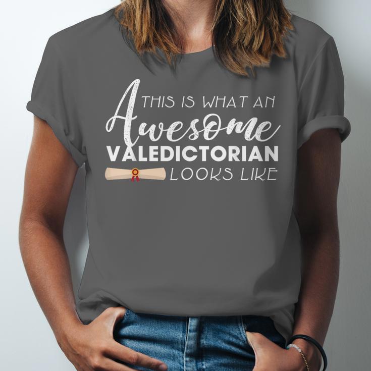 What An Awesome Valedictorian Looks Like Graduation Tee Unisex Jersey T-Shirt