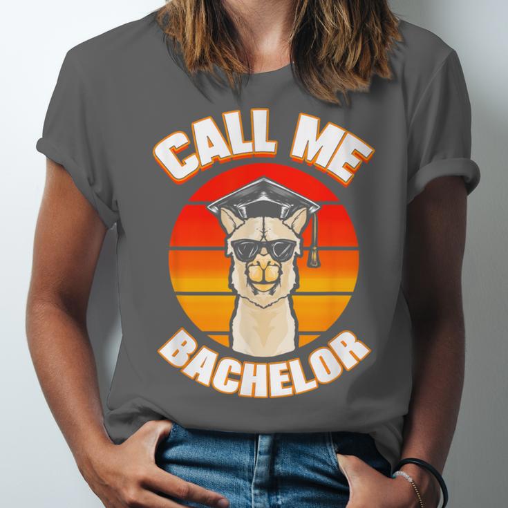 Bachelor Graduation For University Degree Party Llama Unisex Jersey T-Shirt