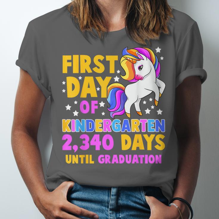 Back To School First Day Of Kindergarten Graduation Unicorn Unisex Jersey T-Shirt