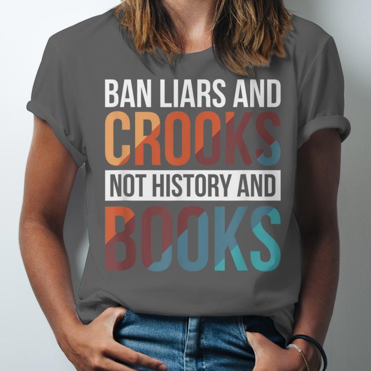 Ban Liars And Crooks Not History And Books Unisex Jersey T-Shirt