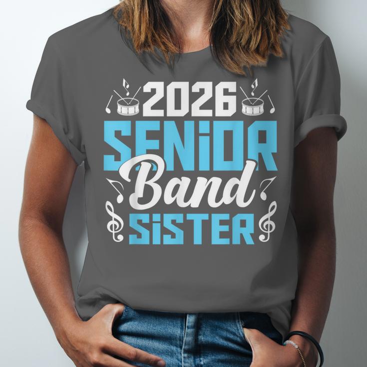 Band Senior Sister Class Of 2026 Senior Band Graduation Unisex Jersey T-Shirt