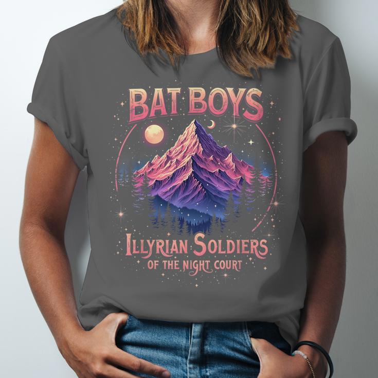 Bat Boys Night Court Mountain Nesta Bookworm ACOSF Bookish Unisex Jersey T-Shirt