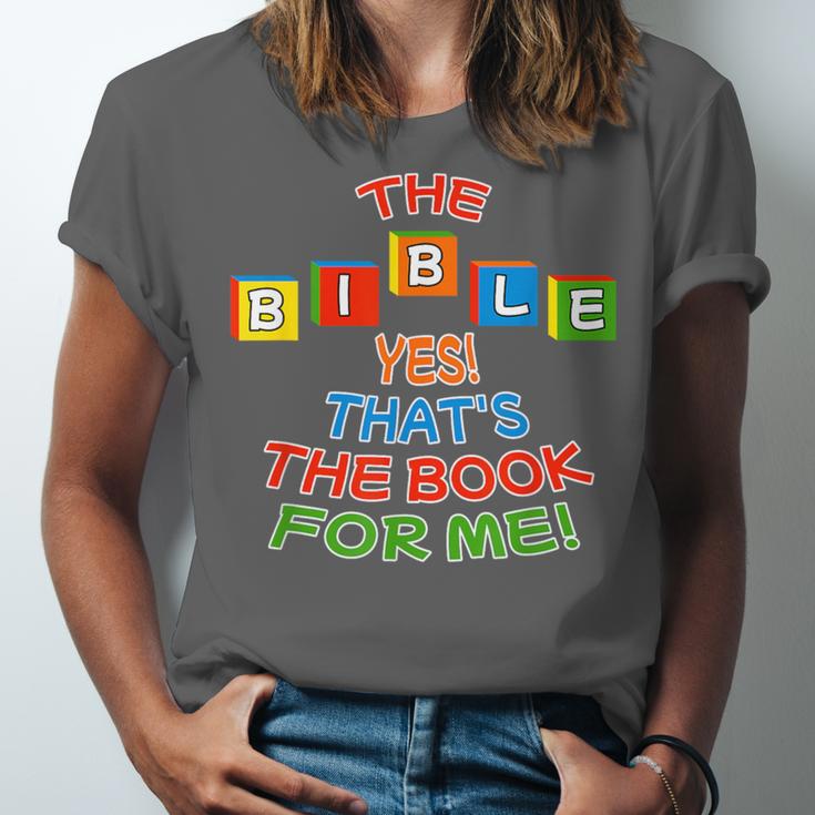 The BIBLE Yes That's The Book For Me Unisex Jersey T-Shirt
