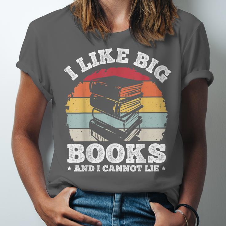 I LIKE BIG BOOKS AND I CANNOT LIE Book Lover Print Unisex Jersey T-Shirt I LIKE BIG BOOKS AND I CANNOT LIE Book Lover Print Unisex Jersey T-Shirt