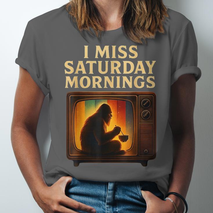Bigfoot Saturday Morning Nostalgia Unisex Jersey T-Shirt