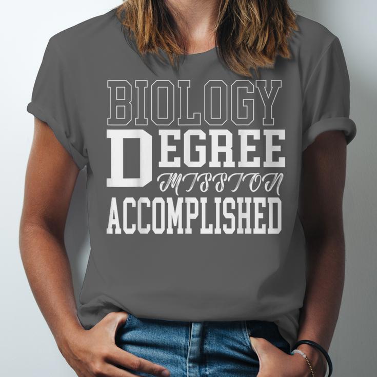 Biology Degree For College Graduation Tee Shirt T-Shirt Unisex Jersey T-Shirt