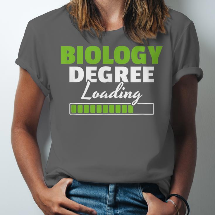 Biology Degree Loading Graduation Student Teacher Biologist Unisex Jersey T-Shirt