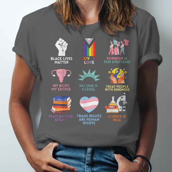 BLM Human Rights Feminism Trans Science Books LGBTQ Quote Unisex Jersey T-Shirt BLM Human Rights Feminism Trans Science Books LGBTQ Quote Unisex Jersey T-Shirt