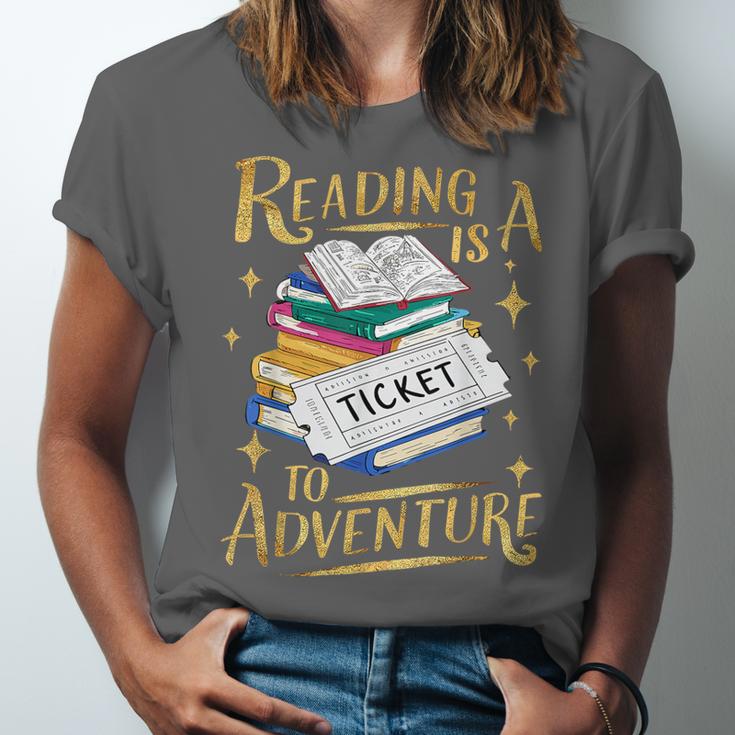 Book Adventure Library Student Teacher Book Unisex Jersey T-Shirt