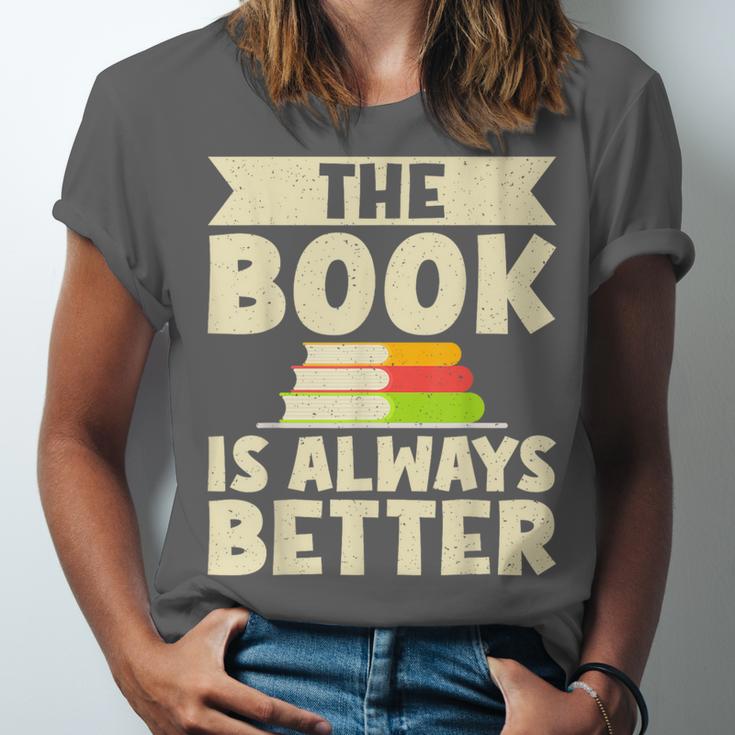 The Book Is Always Better Thriller Unisex Jersey T-Shirt The Book Is Always Better Thriller Unisex Jersey T-Shirt