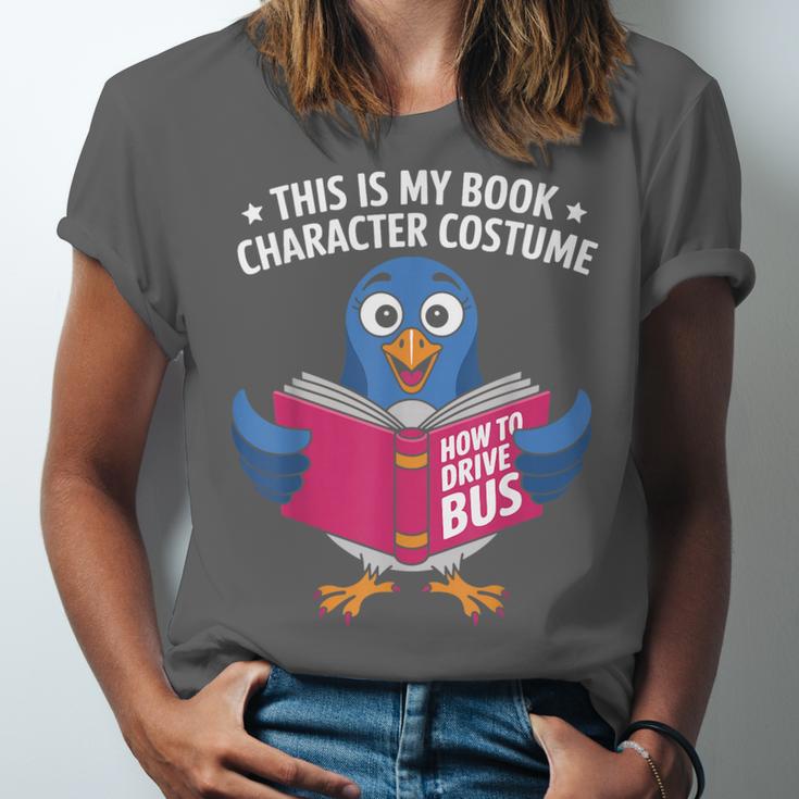 This Is My Book Character Costume Cute Pigeon Kids Reading Unisex Jersey T-Shirt