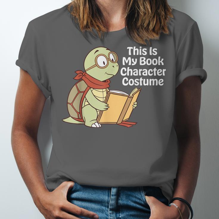 This Is My Book Character Costume Turtle Kids Reading Unisex Jersey T-Shirt