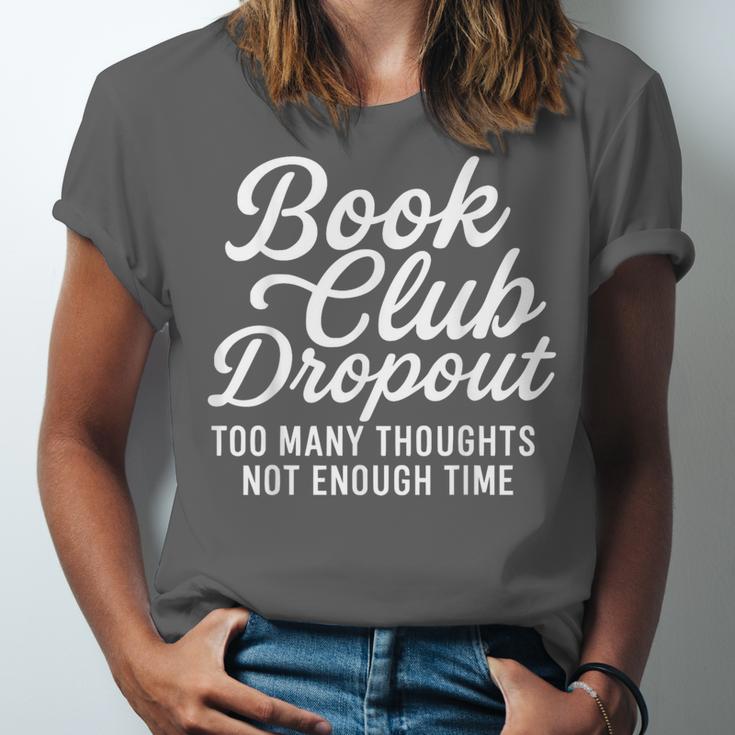 Book Club Droppout Introvert Reader Tee Unisex Jersey T-Shirt
