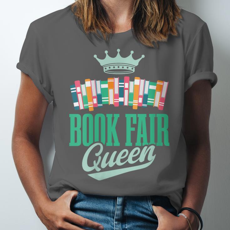 Book Fair Queen Literature School Book Fair Event Unisex Jersey T-Shirt