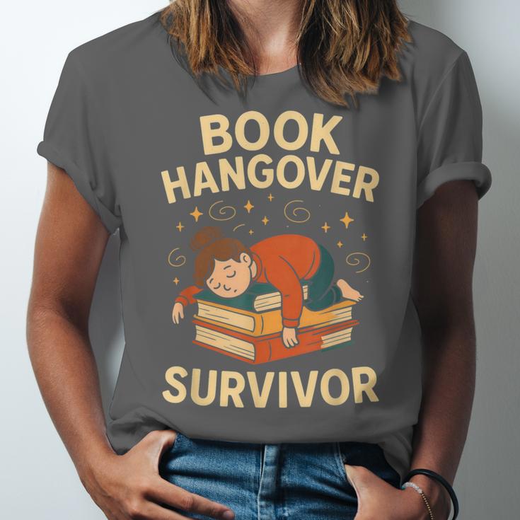 Book Hangover Survivor Reading Humor Librarian Bibliophiles Unisex Jersey T-Shirt