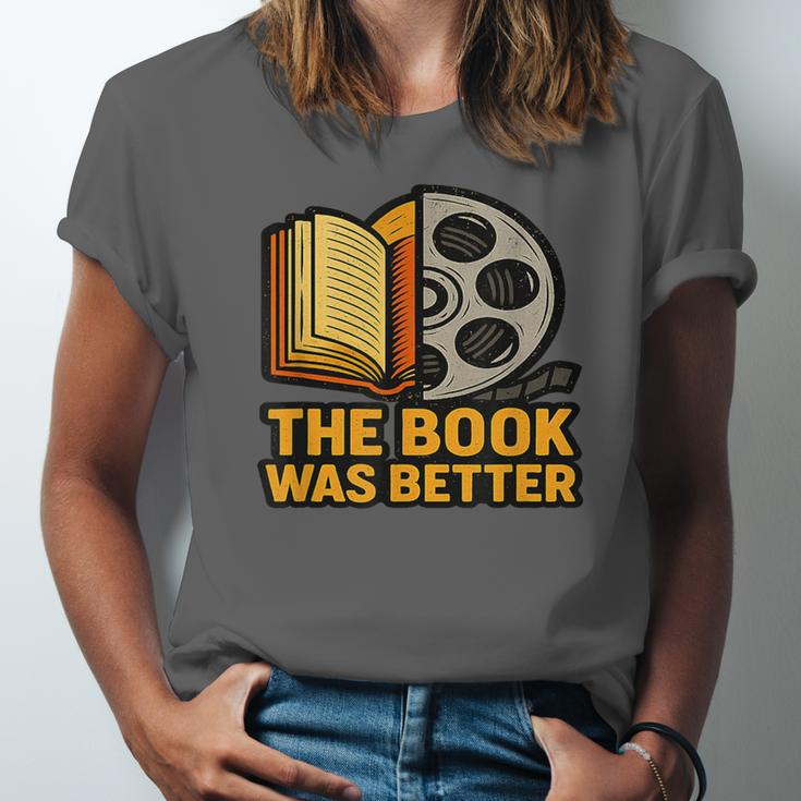 Book Love Scene The Book Was Better Bookworm Vibes Unisex Jersey T-Shirt