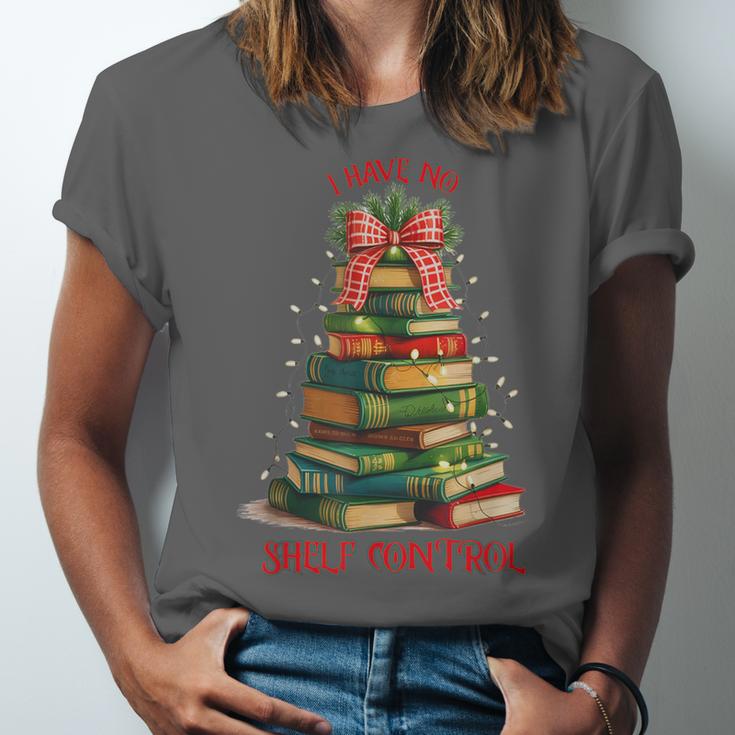 Book Lover Christmas Tree I Have No Shelf Control Unisex Jersey T-Shirt Book Lover Christmas Tree I Have No Shelf Control Unisex Jersey T-Shirt