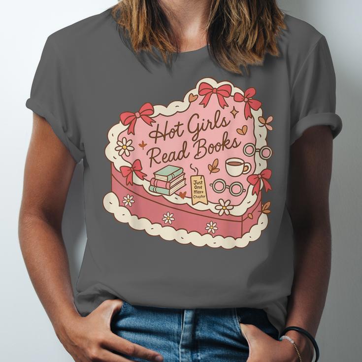 Book Lover Hot Girls Read Books Tee Unisex Jersey T-Shirt