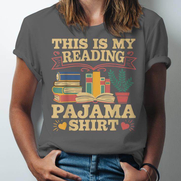 Book And Pajama This Is My Reading Pajama Bedtime Reading Unisex Jersey T-Shirt