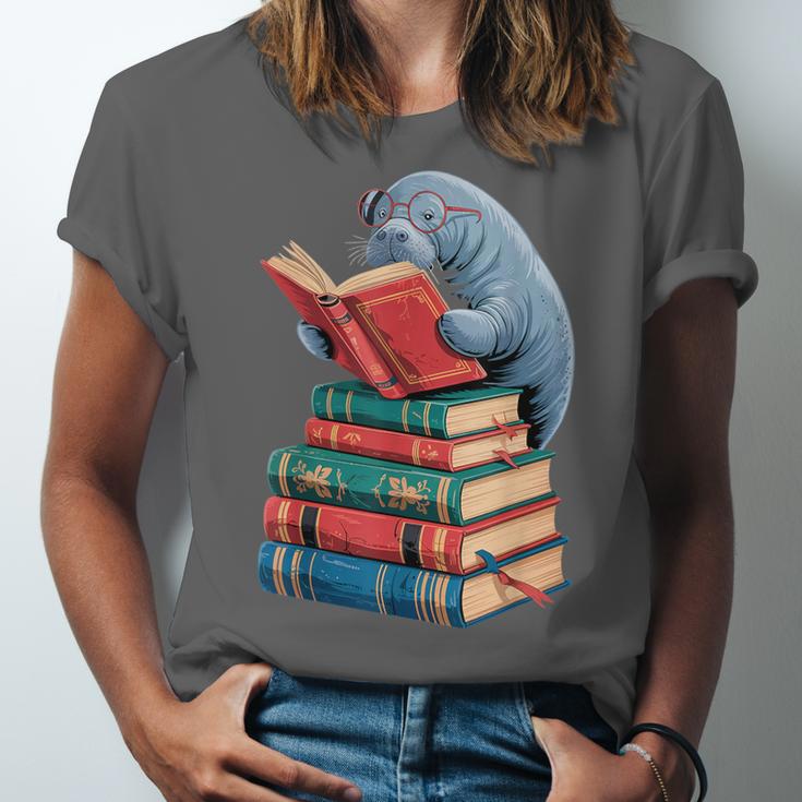 Book Reading Book Reader Manatees Sea Animal Sea Cow Manatee Unisex Jersey T-Shirt Book Reading Book Reader Manatees Sea Animal Sea Cow Manatee Unisex Jersey T-Shirt