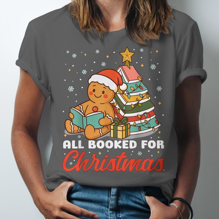 All Booked For Christmas Gingerbread Christmas Tree Book Kid Unisex Jersey T-Shirt All Booked For Christmas Gingerbread Christmas Tree Book Kid Unisex Jersey T-Shirt