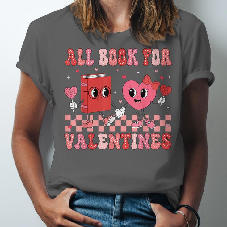 All Booked For Valentine Book Librarian Teacher Women Kids Unisex Jersey T-Shirt