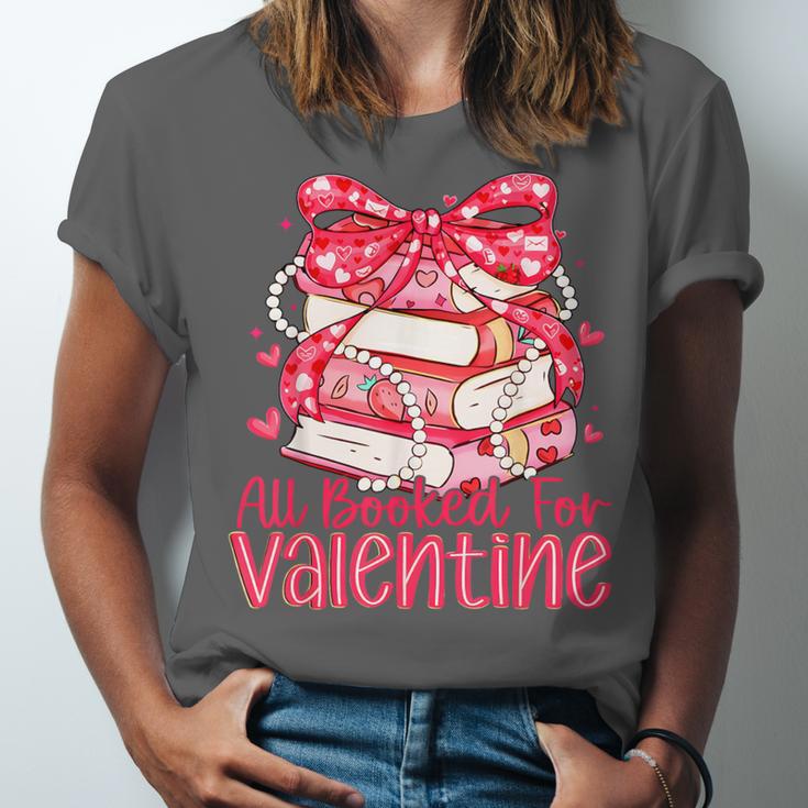 All Booked For Valentine Book Lovers Teacher Girl Women Kid Unisex Jersey T-Shirt