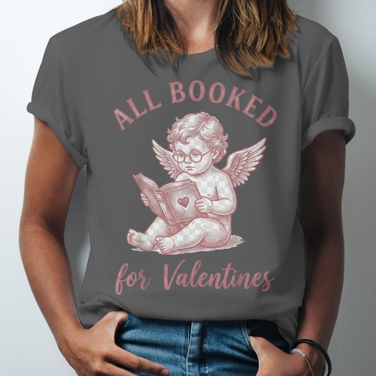 All Booked For Valentines Cute Cherub Vintage Book Lover Unisex Jersey T-Shirt All Booked For Valentines Cute Cherub Vintage Book Lover Unisex Jersey T-Shirt