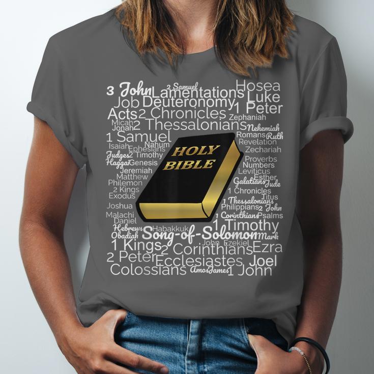 Books Of The Bible Unisex Jersey T-Shirt