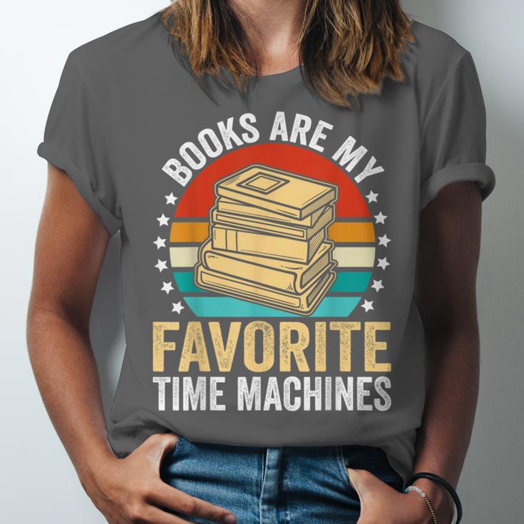 Books Are My Favorite Time Machines Unisex Jersey T-Shirt