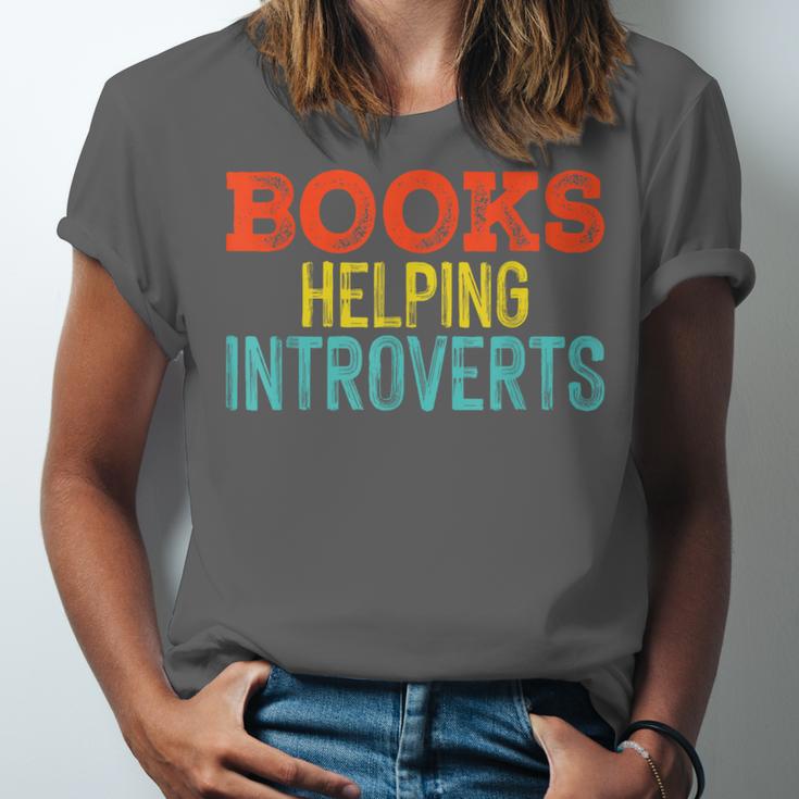 Books Helping Introverts I Introvert Unisex Jersey T-Shirt Books Helping Introverts I Introvert Unisex Jersey T-Shirt