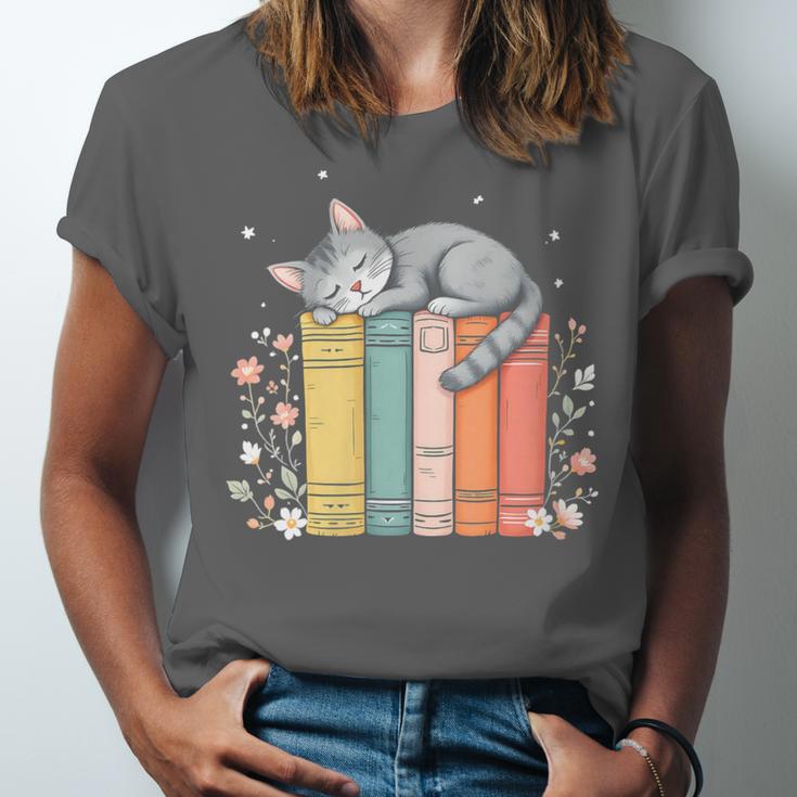 Books Lover Cute Sleepy Cat Relax Reading Vibe Unisex Jersey T-Shirt Books Lover Cute Sleepy Cat Relax Reading Vibe Unisex Jersey T-Shirt