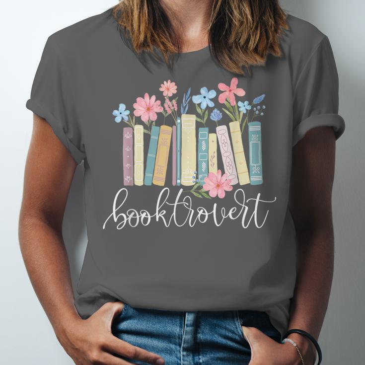 Booktrovert Book Lover Reading Bookworm Reader Unisex Jersey T-Shirt