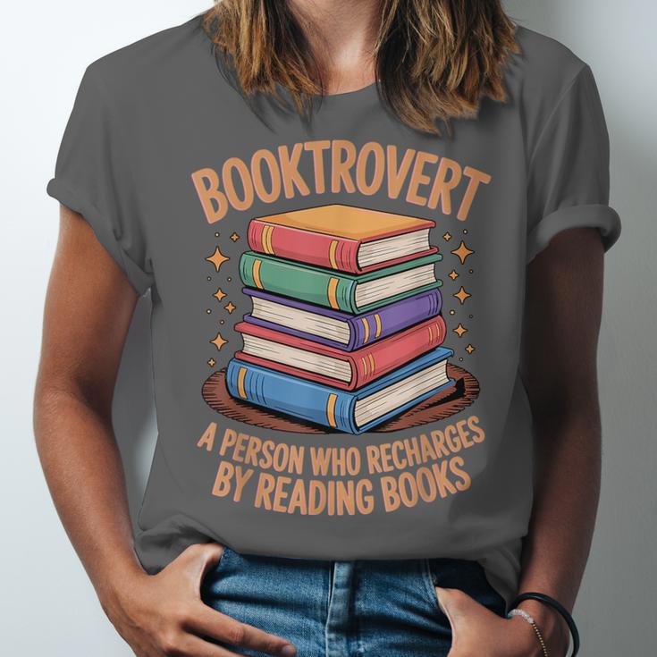 Booktrovert Literature Book Reading Books Reader Unisex Jersey T-Shirt