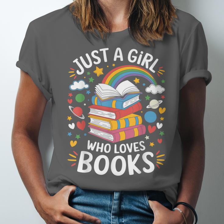 Bookworm Just A Girl Who Loves Books Unisex Jersey T-Shirt