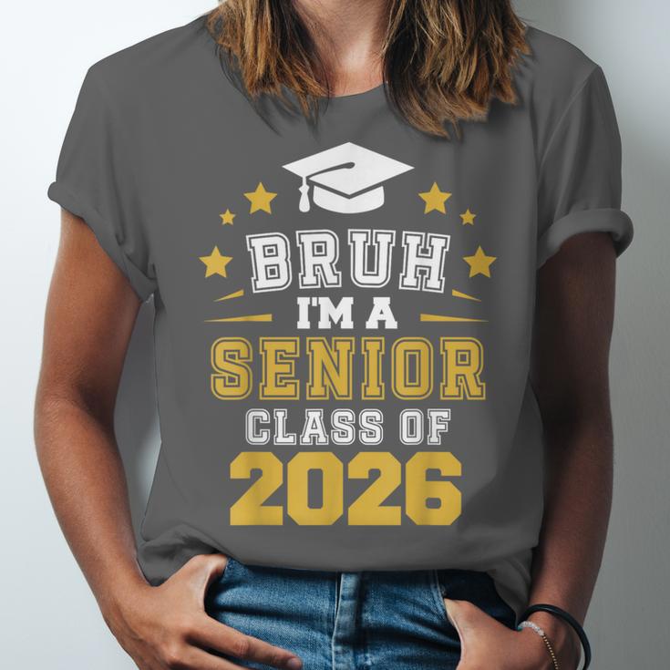 Bruh I'm A Senior Class Of 2026 Graduation School Unisex Jersey T-Shirt