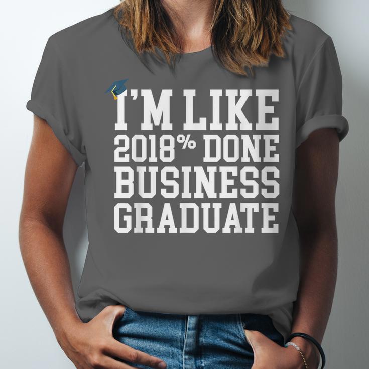 Business Graduation Major I'm Like 2018 Done Unisex Jersey T-Shirt