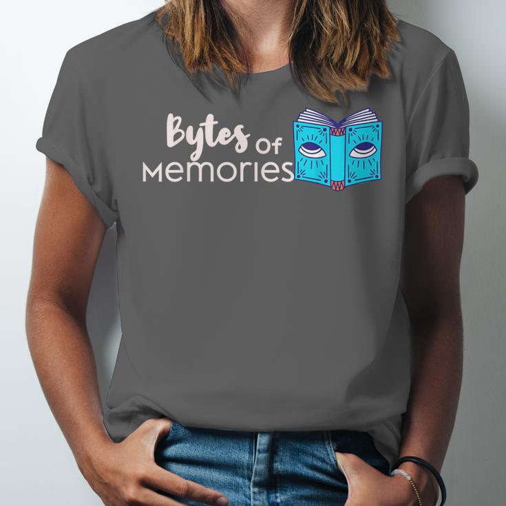 Bytes Of Memories Digital Nostalgia Concept Line Unisex Jersey T-Shirt